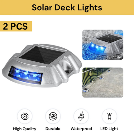 2PCS Solar Deck Lights