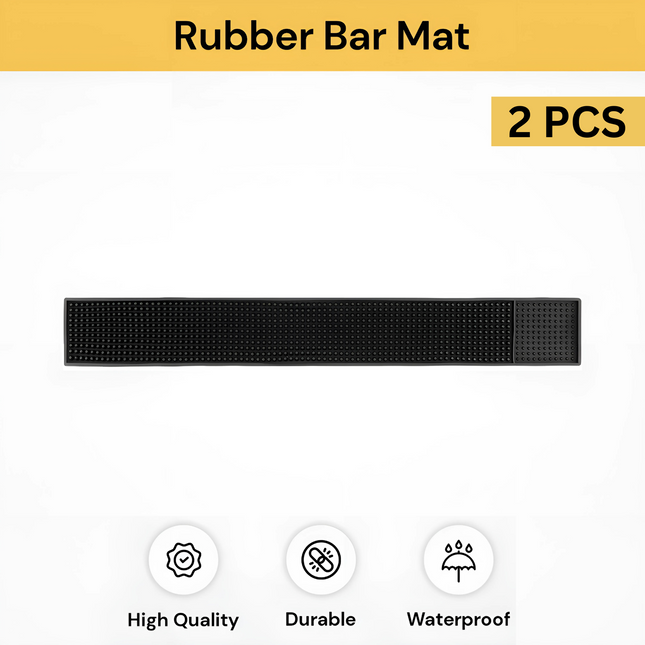 2PCS Rubber Bar Mat