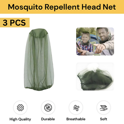 Upto 4pcs Mosquito Repellent Mesh Head Net