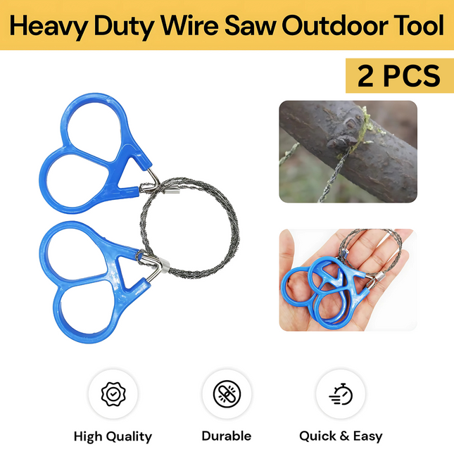 Upto 5pcs Heavy Duty Wire Saw Outdoor Tool