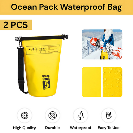 5L Ocean Pack Waterproof Bag - 2pcs