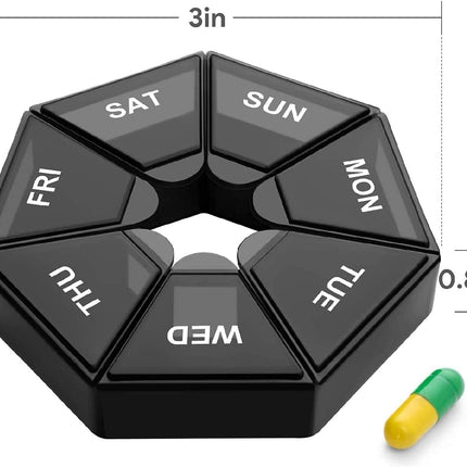 Daily Pill Organizer Medicine Box