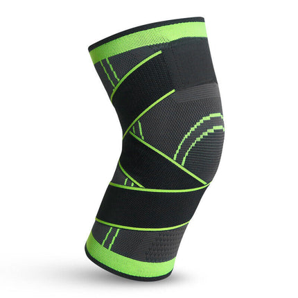 Weaving 3D Knee Brace Support Breathable Sleeve Gym Sports Jogging Joint Pain - M/L/XL