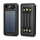 Portable 10000mah Solar Power Bank 2USB Backup Battery Charger For Mobile Phone