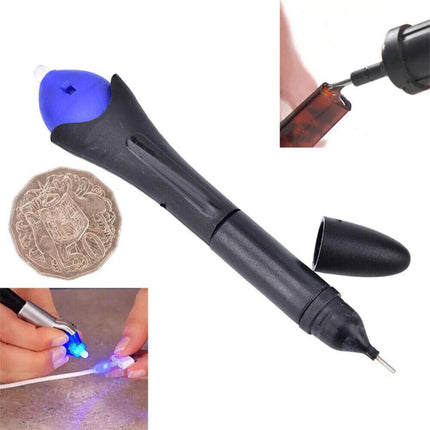 5 Second Fix UV Light Repair Tool with Glue Powered Liquid Plastic Dip Welding Compound