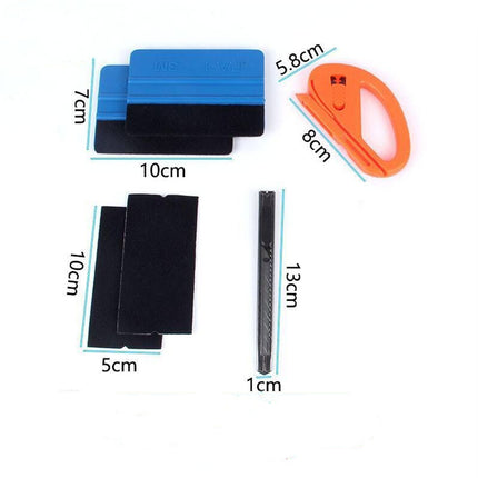 Car Wrap Vinyl Tools Kit 6 Film Wrapping Carbon Fibre Squeegee Safety Cutter AUS