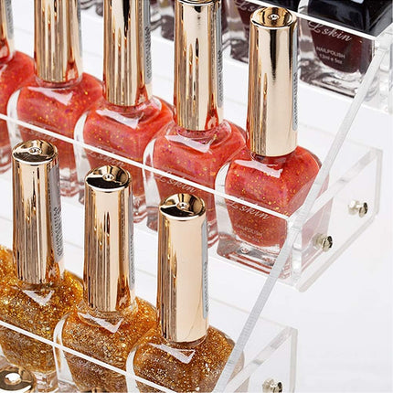 Acrylic Clear Display Nail Polish - Organized, Showcase Design