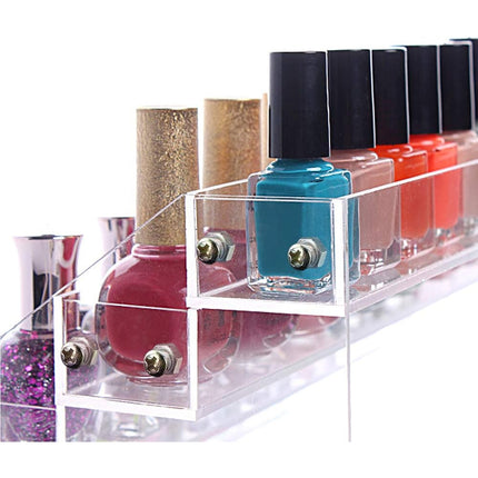 Acrylic Clear Display Nail Polish - Organized, Showcase Design