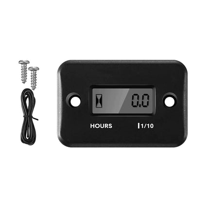 Inductive Waterproof Hour Meter - Maintenance Tracker, Durable