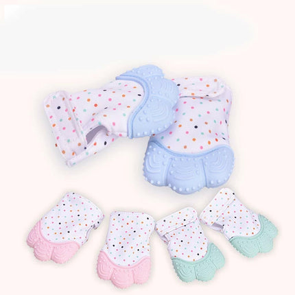 1pc/pack Food Grade Silicone Molar Gloves for Kids Teethng - Blue/Pink 1_67a5a012-5391-44aa-9678-187c977cd71c