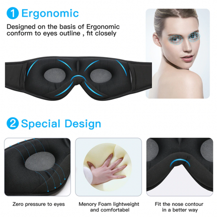 Wireless bluetooth 5.0 Earphones Sleeping Eye Mask Music player headband Travel Headset 2021-05-19_7