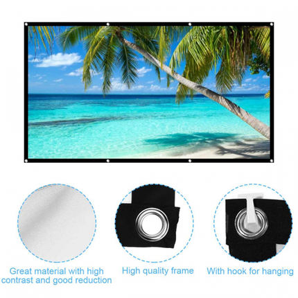 120 inch 16:9 Outdoor Simple Portable Projector Screens Foldable Rear Front Projection Screen HD Home Theater Outdoor Movies 2021-06-17_2