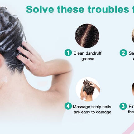 Electric Shampoo Brush Scalp Scrubber Head Massager Stress Relax Rechargeable for Shower 2021-09-06