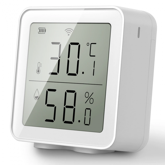 WiFi 2.4G Thermometer LCD Display Sensor Smart Home Indoor Outdoor Temperature Humidity Hygrometer Digital APP Control 2021-09-27