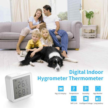 WiFi 2.4G Thermometer LCD Display Sensor Smart Home Indoor Outdoor Temperature Humidity Hygrometer Digital APP Control 2021-09-27_1
