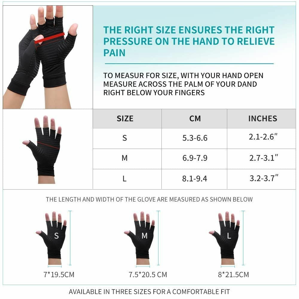 Arthritis Gloves Compression Copper