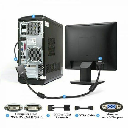 DVI-D male tp VGA Female Adaptor 365f654asdf_3