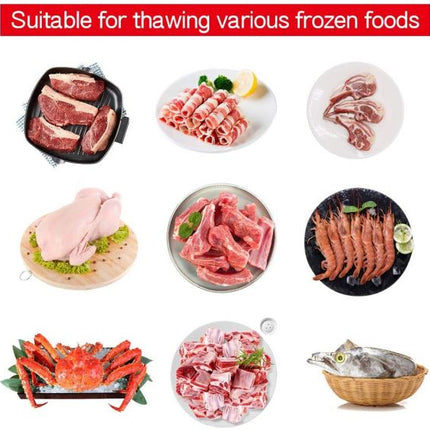 Fast Defrosting Tray Thawing Plate, Rapid Thawing Plate & Board for Frozen Meat & Food, Defrosting Mat Thaw Meat Quickly, No Electricity, No Chemicals, No Microwave 43435345