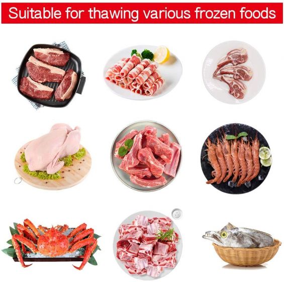 Fast Defrosting Tray Thawing Plate, Rapid Thawing Plate & Board for Frozen Meat & Food, Defrosting Mat Thaw Meat Quickly, No Electricity, No Chemicals, No Microwave 43435345