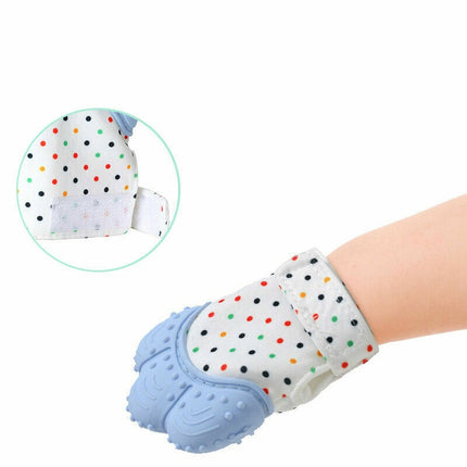 1pc/pack Food Grade Silicone Molar Gloves for Kids Teethng - Blue/Pink 4_095d0fd8-1ba0-4520-8863-4afe7b4f4e60