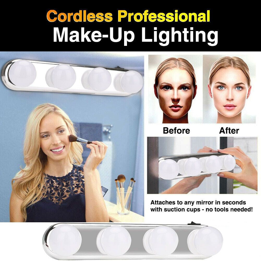 Hollywood Style 4 Bulb LED Vanity Mirror Lights Kit For Makeup Dressing Decor 4_d21f5c0b-4729-41d8-af0c-83a8b32dc3d3