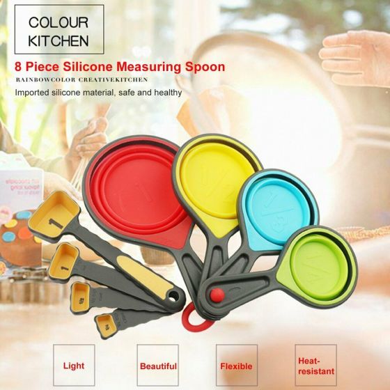 Food Grade Silicone Foldable Measuring Cups 4erfdcx