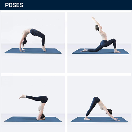 8mm TPE Yoga Dual Layer Mat Eco Friendly Exercise Fitness Gym Pilates 4trererer