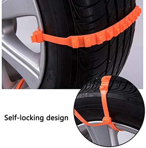 10 Pcs Anti-Skid Car Cable Tire Emergency Traction Mud Snow Chains for SUV Car Driving 51bfekqnr5l._ac