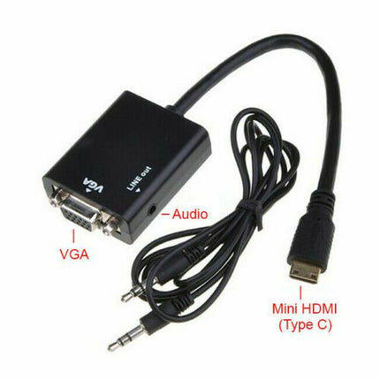 Mini HDMI to VGA Converter Adapter 5423523wrfdgfd