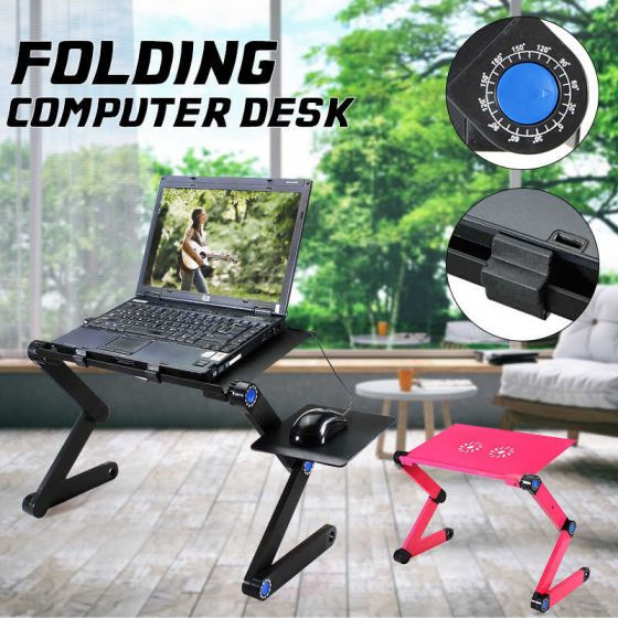 Plastic Laptop Table with Cooling Fan