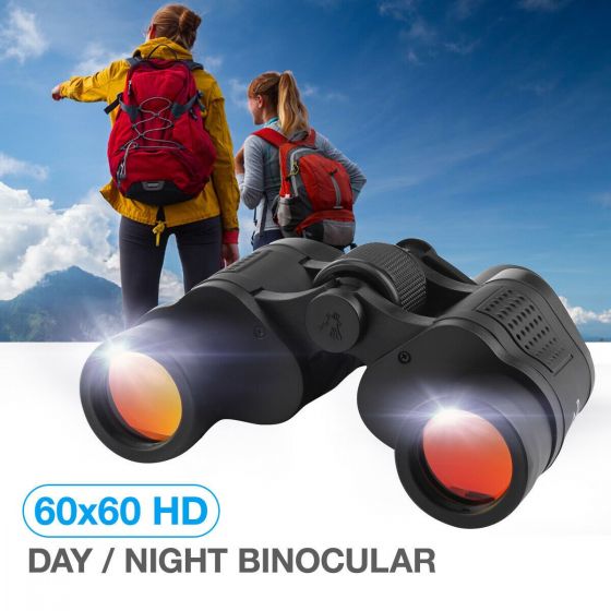 60x60 Zoom Coordinate HD Binoculars Day / Low-Light Night Vision Hunting Camping Hiking Waterproof Outdoor Telescope with Pouch, Great Present 5-3000M 5ty546546