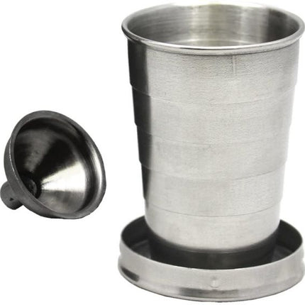 Stainless Steel Liquor Flask with Built in Collapsible Stainless Steel Shot Glass and Funnel 61feu8wfful._ac_sl1100
