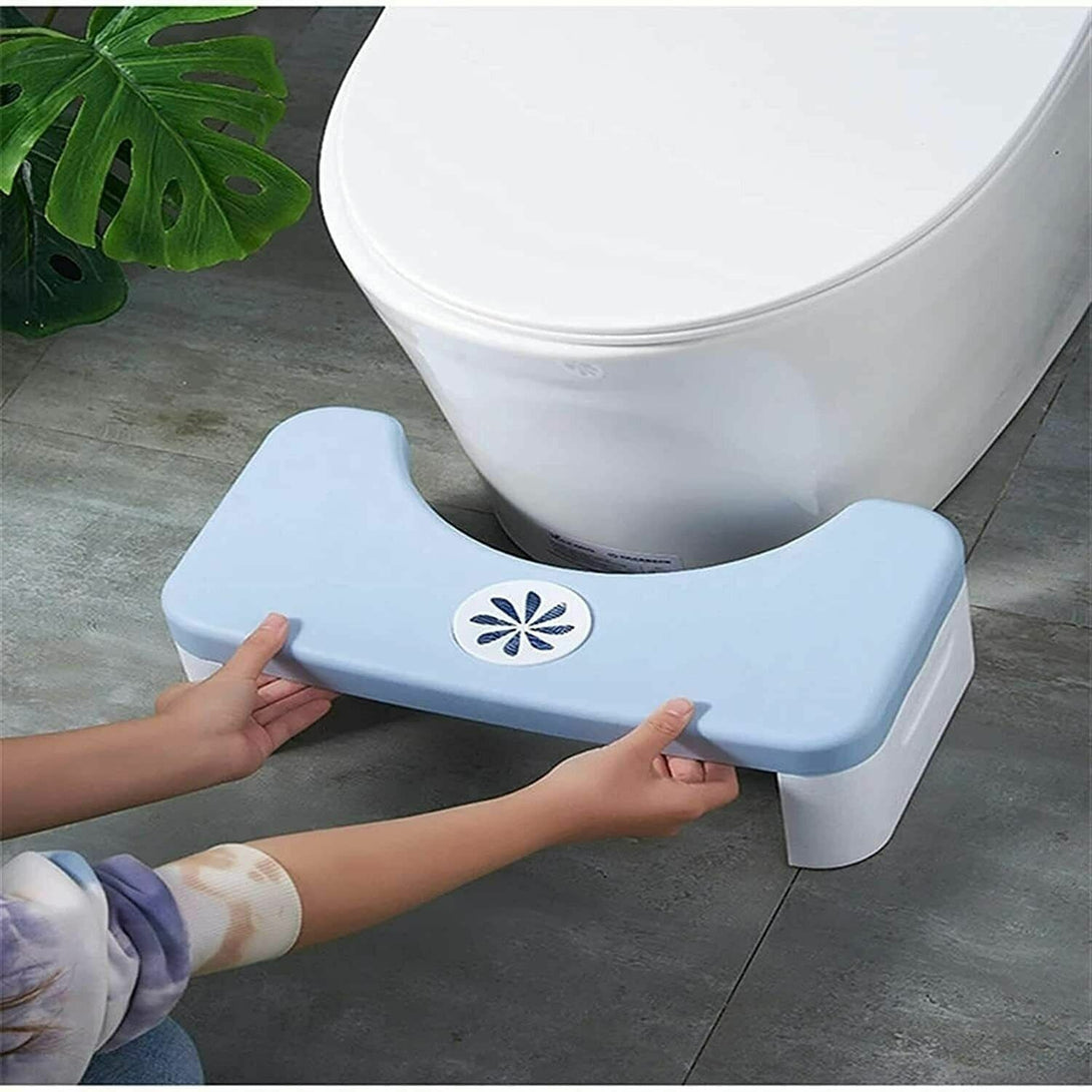 Toilet Step Stool Squatty Potty Chair Stand Bathroom Non-slip Folding Footstool 64541