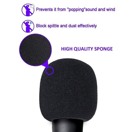 microphone foam cover - Black 6_21fcd566-3785-4734-8beb-85b44497502c