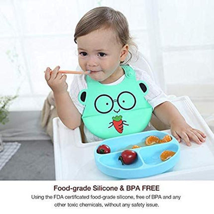 Silicone baby bib food catcher - Pink/Blue 6_5c4cb5f4-0c09-4605-a3d9-e05c3f1233ce