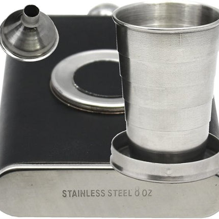 Stainless Steel Liquor Flask with Built in Collapsible Stainless Steel Shot Glass and Funnel 719uig3o1jl._ac_sl1500