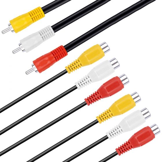 25cm 3 RCA Male Plug to 6 RCA Female Jack cable 71qpq1ccaxl._sl1500