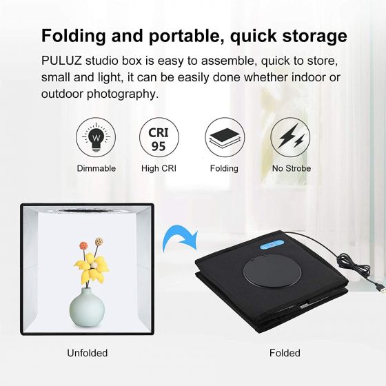 Photo Studio Light Box Portable Folding Photography Shooting Tent Kit Adjustable Brightness 71vfoxxip5l._ac_sl1500