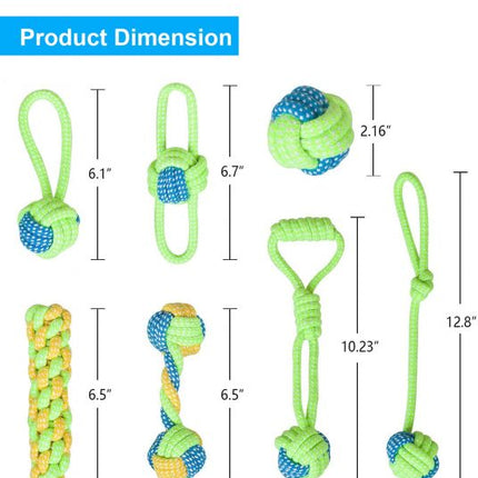 7Pcs Dog Rope Toys Braided Rope 71zmvdwbe6l._ac_sl1500