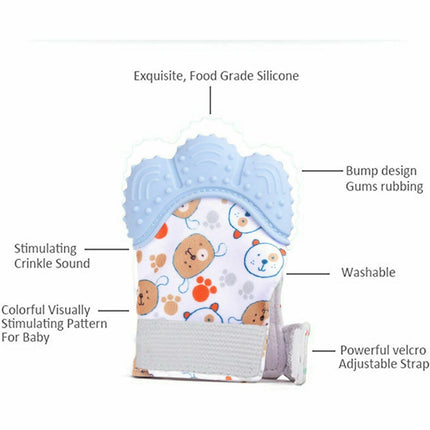 1pc/pack Food Grade Silicone Molar Gloves for Kids Teethng - Blue/Pink 7_16a3d095-1e05-44bc-94d3-ff2cc1006b79