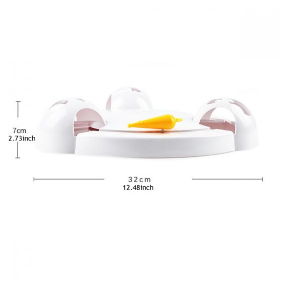 Toy Mouse Track Interactive Cat Toy with Rotating Mouse Track
