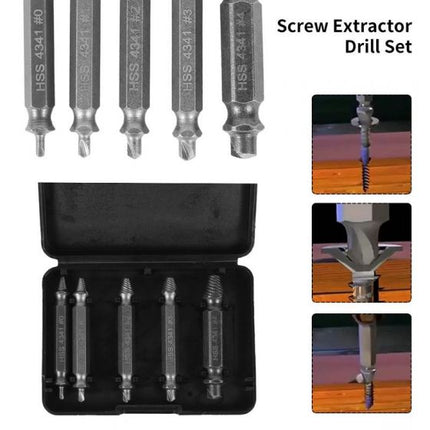 5PCS Screws Extractor 8037921376ad1ce3de09329ce499c62b