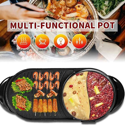 2-in-1 Electric BBQ Grill Non-Stick Teppanyaki Hot Plate Pan Steamboat Hotpot 81y-zjww-9l._ac_sl1500