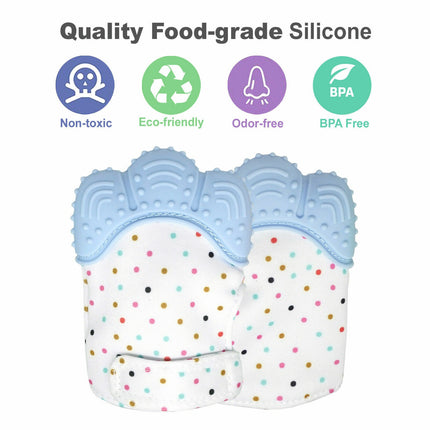 1pc/pack Food Grade Silicone Molar Gloves for Kids Teethng - Blue/Pink 8_5c8449c1-2c59-443d-bc93-a0d8dd40dda7
