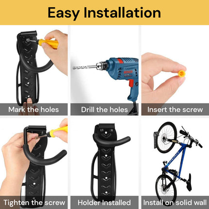 2pcs Wall Bike/Bicycle Holder BikeHolder07