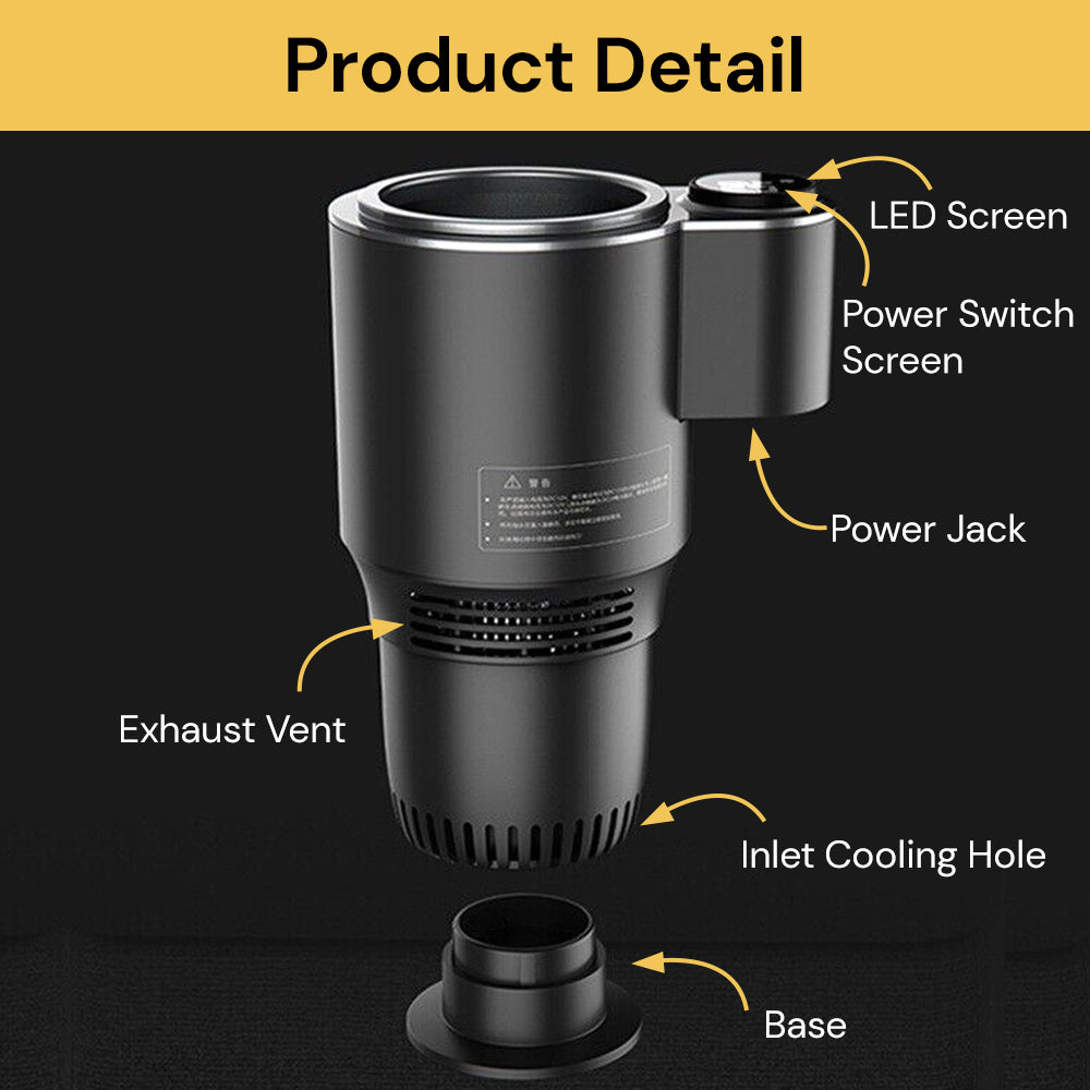 Car Cooling and Heating Smart Cup - Stay Comfortable