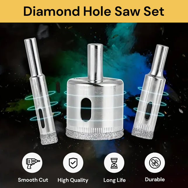 16pcs Diamond Hole Saw Set DiamondHoleSaws01