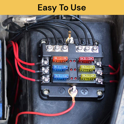 6 Way Blade Fuse Block Box FuseBlock07