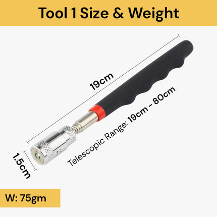 5 Pcs Telescopic Adjustable Magnetic Pick Up Tools PickUpTools07