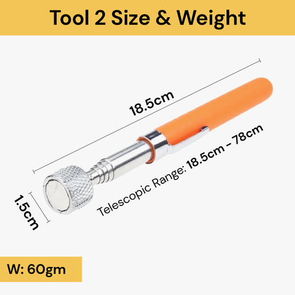 5 Pcs Telescopic Adjustable Magnetic Pick Up Tools PickUpTools08